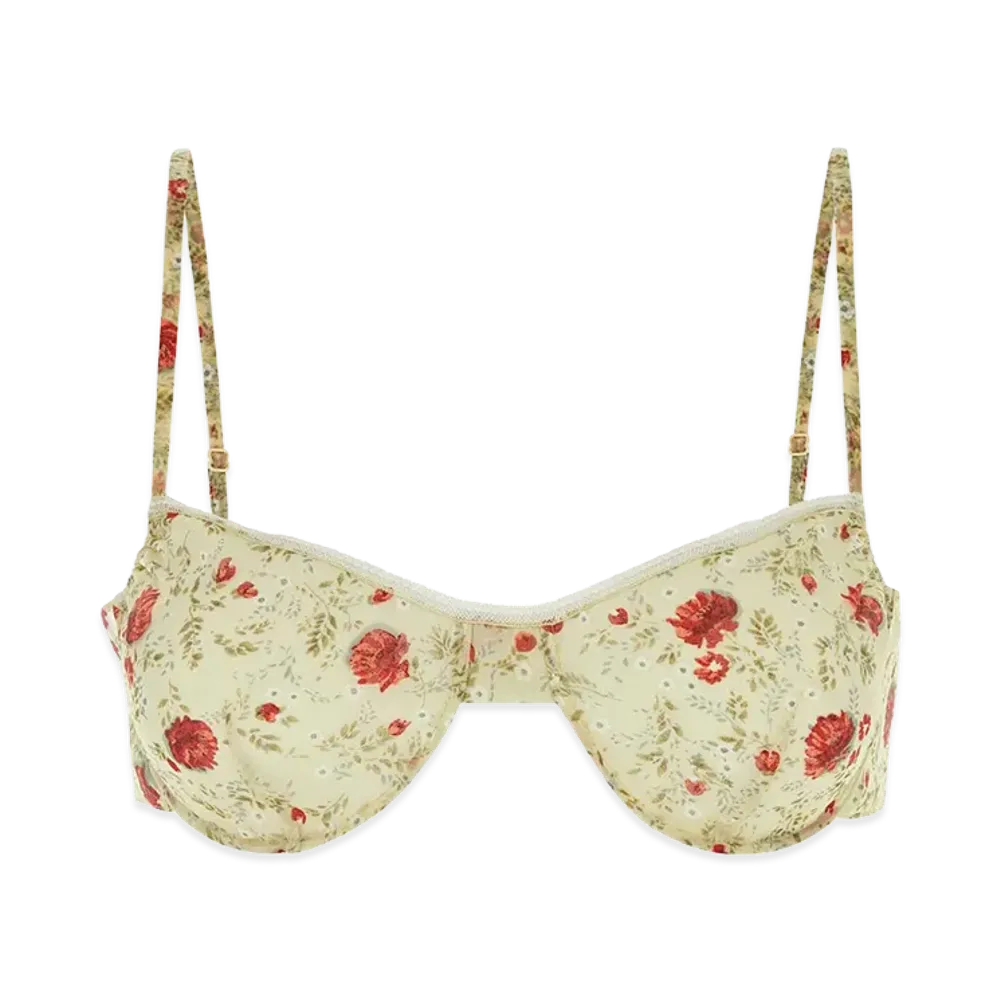 PRADA Women's Printed Nylonette Crop-Top "Multicolor"