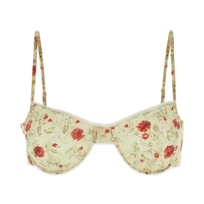 PRADA Women's Printed Nylonette Crop-Top "Multicolor"