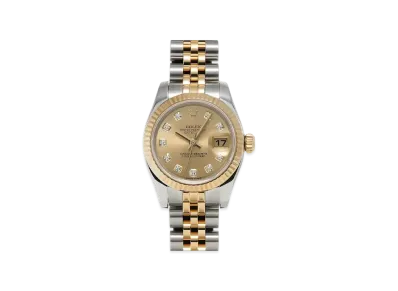 ROLEX Lady-Datejust 10P Diamonds "Champagne/Stainless Steel/Yellow Gold"