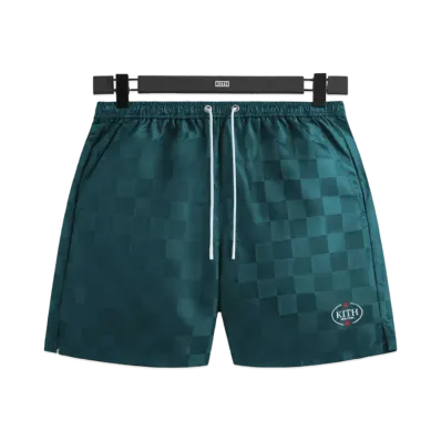 Kith Checkered Satin Collins Short "Chronicle"
