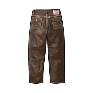 Supreme x True Religion Loose Fit Leather Pant "Brown"