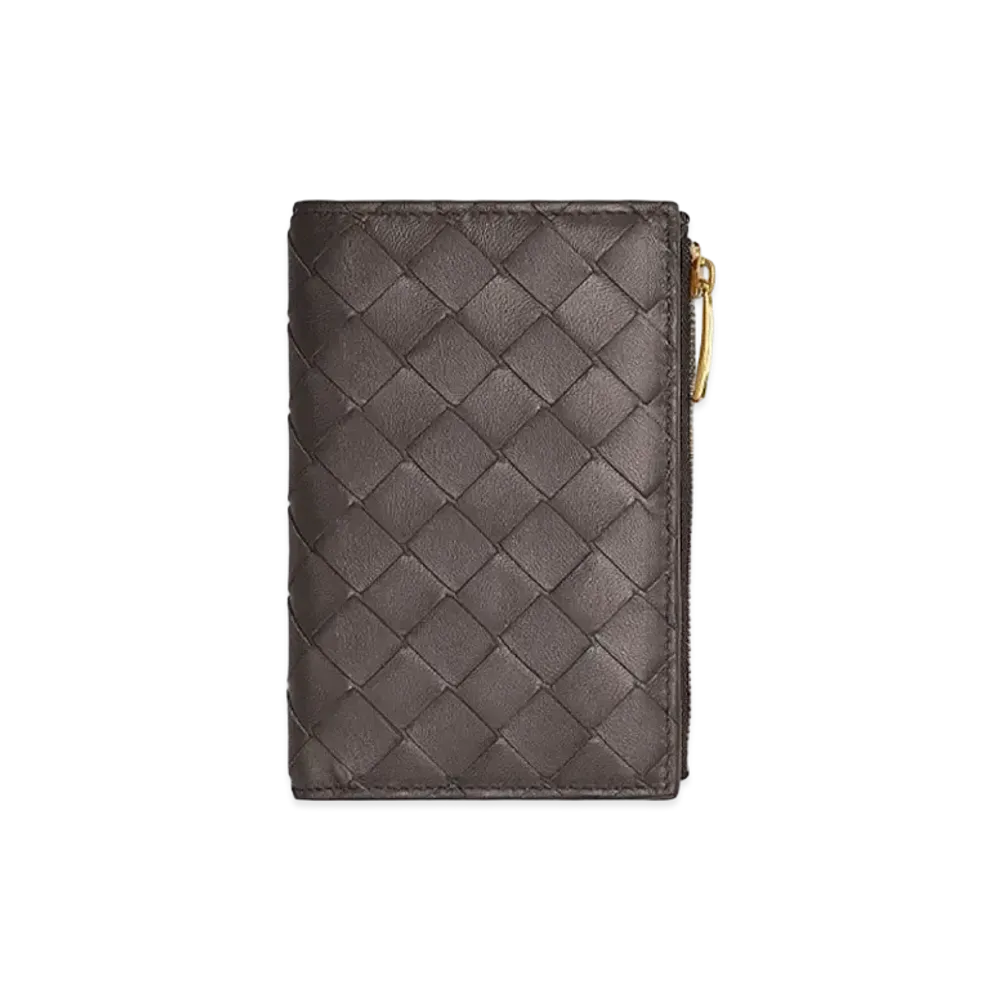 Bottega Veneta Bi-Fold Zip Wallet "Potion"