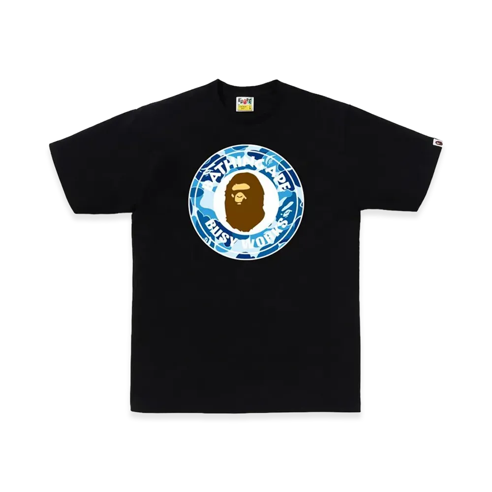 A BATHING APE ABC Camo Busy Works Tee "Black/Blue"