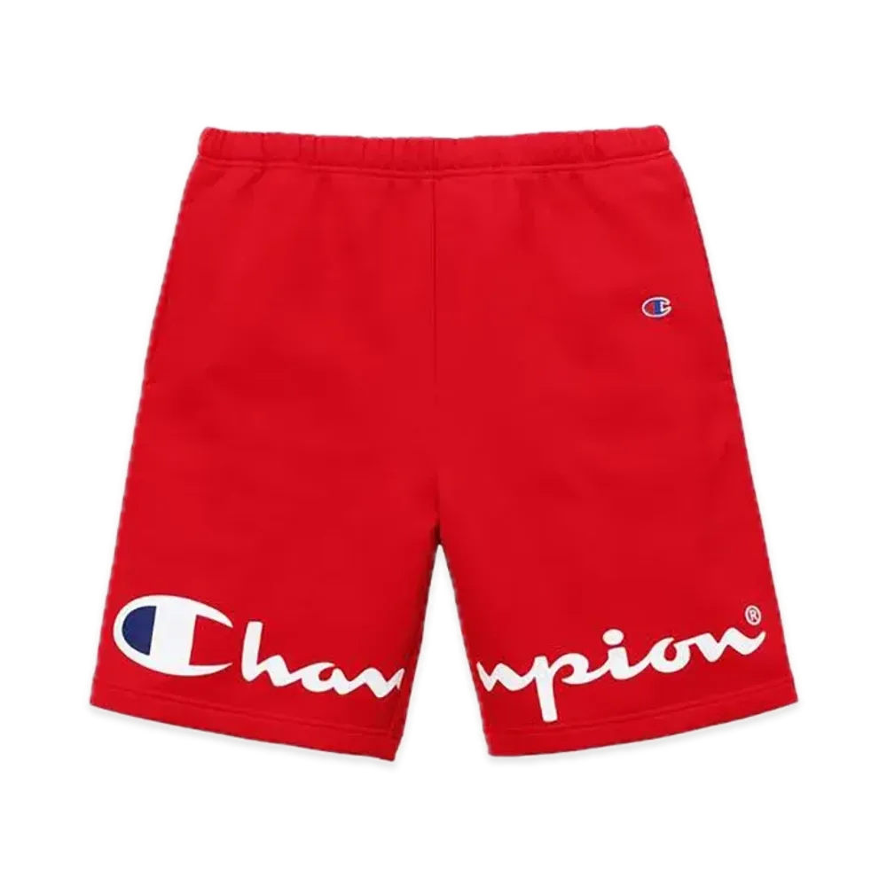 Supreme x Champion Sweatshort "Red"