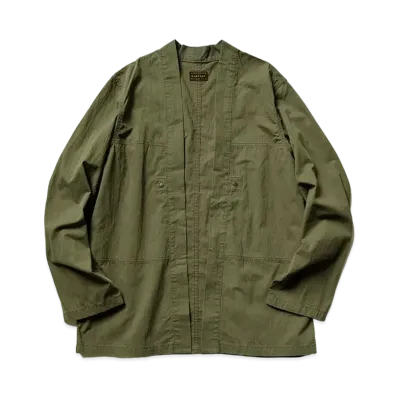 KAPITAL Ripstop Aviator Kakashi Shirt "Khaki"