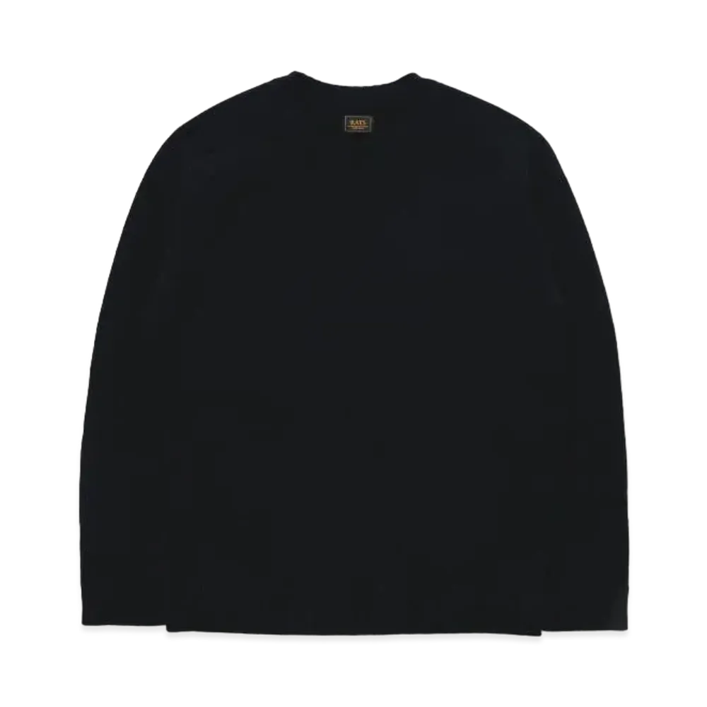 RATS Cashmere Crew Neck Knit "Black"
