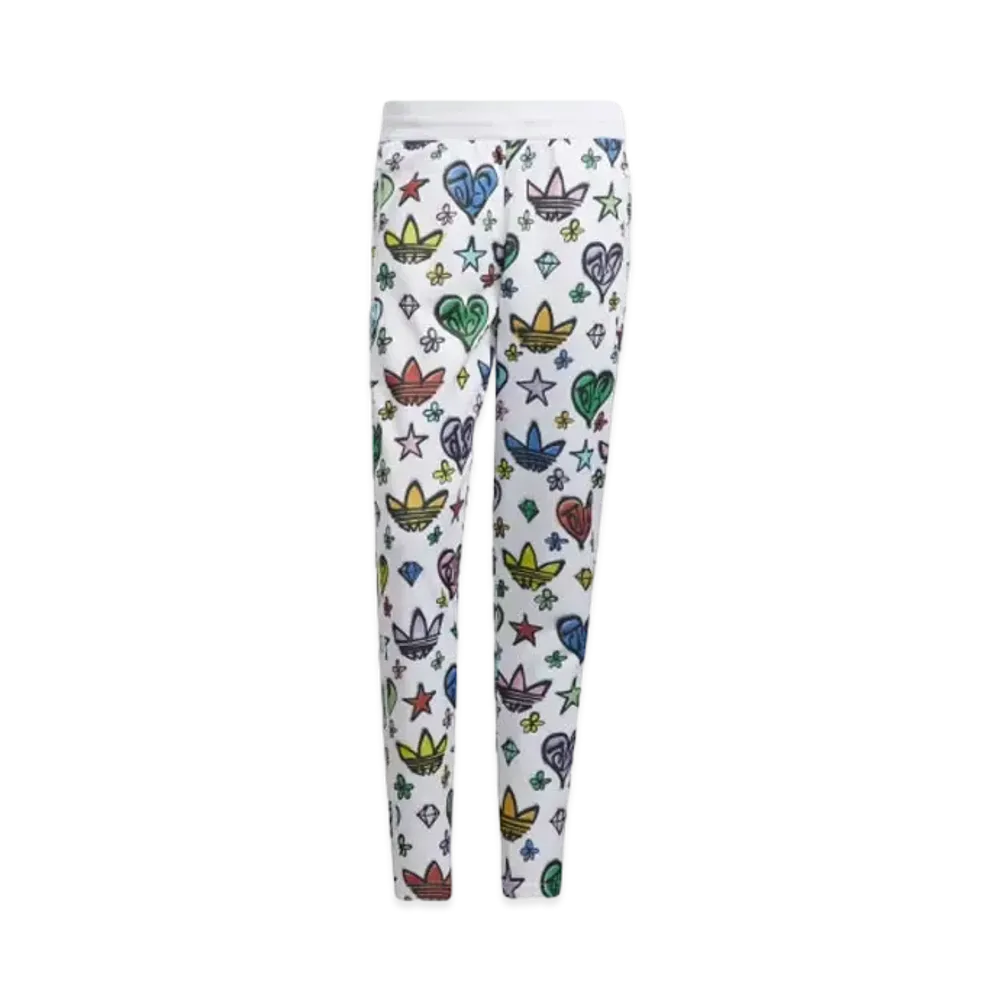 adidas JEREMY SCOTT Monogram Firebird Track Pants "White"