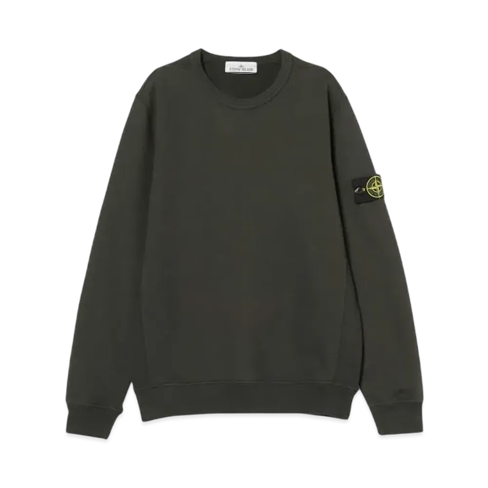 Stone Island 62420 Brushed Organic Cotton Fleece "Lead Grey" 811562420