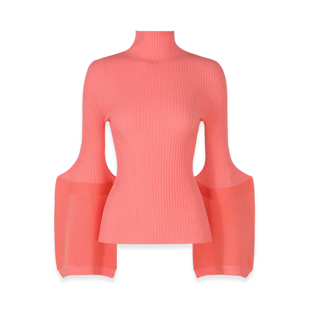 ISSEY MIYAKE Thin And Thick Knit "Coral"