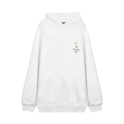 BALENCIAGA Paris Olympics Embroidery Hoodie "White"