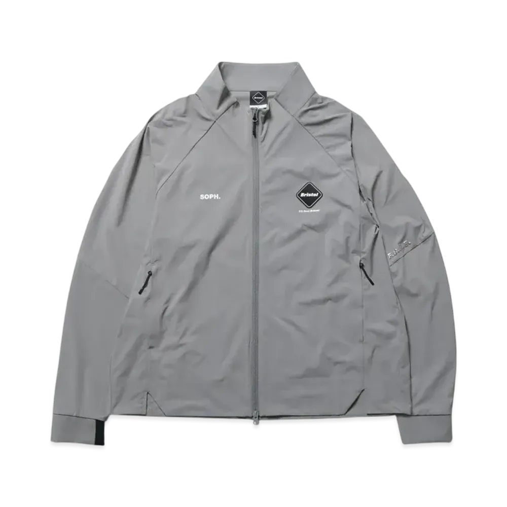 F.C.Real Bristol Cordura Stretch Team Track Jacket "Light Gray"