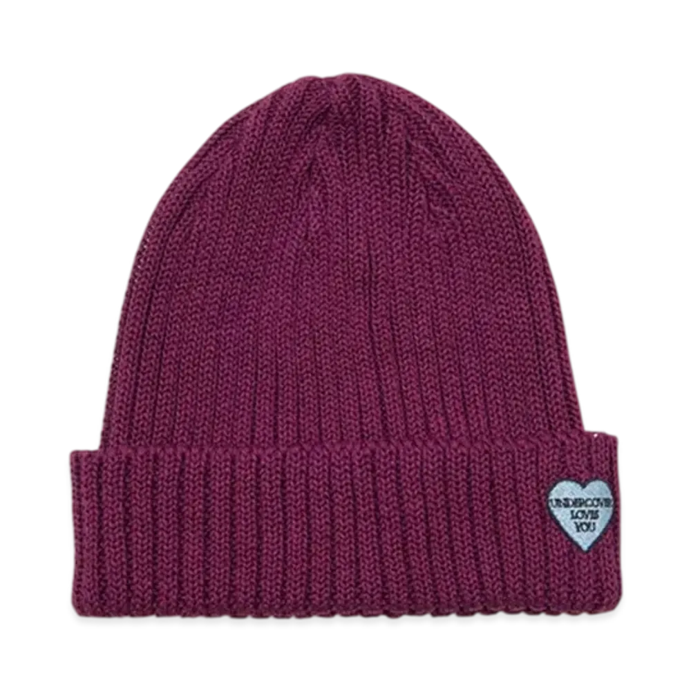 UNDERCOVER Linen Polyester Knit Cap "Bordeaux"