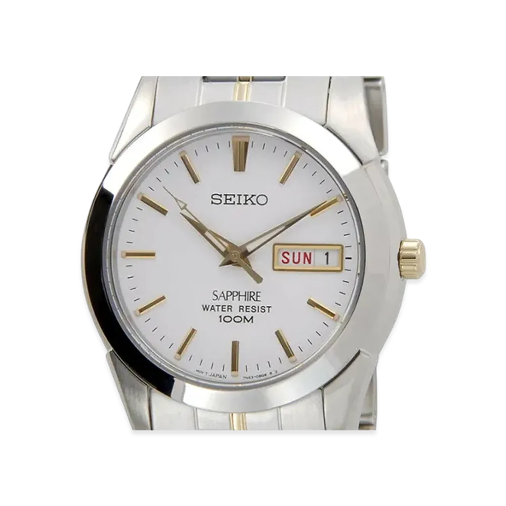 SEIKO Sapphire Quartz SEIKO Watch "White"