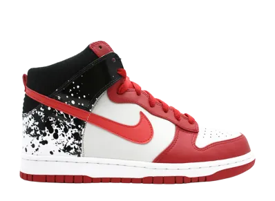 Nike Dunk High PRM "Natural Grey/Varsity Red"