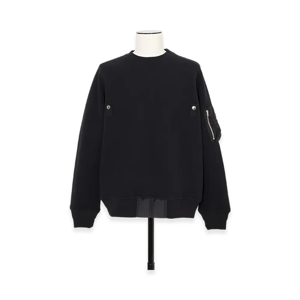 sacai Sponge Sweat Pullover "Black"