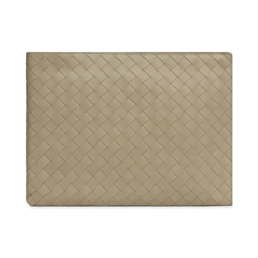 Bottega Veneta Half-Zip Pouch "Taupe"
