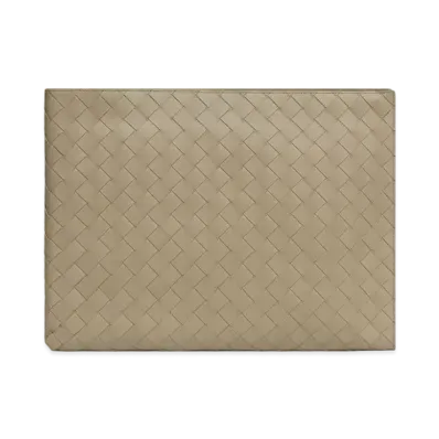 Bottega Veneta Half-Zip Pouch "Taupe"
