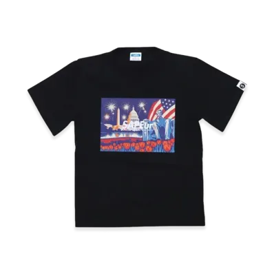 SAPEur Kids Independence Day Graphic Tee S/S Tee "Black"