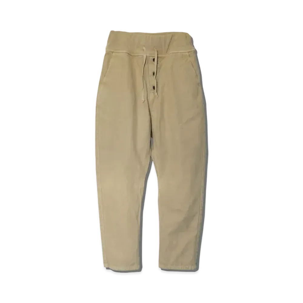 KAPITAL THIN CANVAS SARUEL SPORTS CARGO PANTS "Beige"