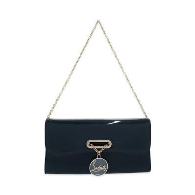 Christian Louboutin Riviera Enamel Chain Shoulder Bag "Black"
