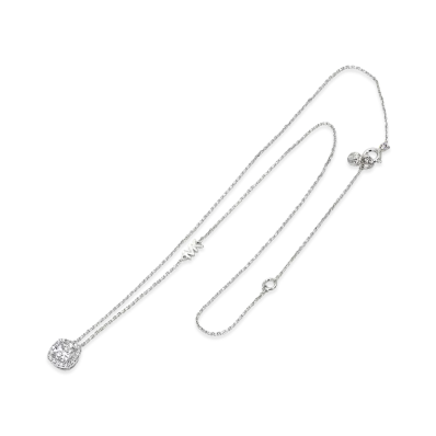 MICHAEL KORS Women's Sterling Silver Cubic Zirconia Pendant "Silver/Clear"