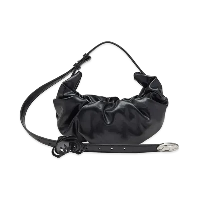 Diesel Women's Synthetic Leather Grab-D Shoulder Bag "Black"