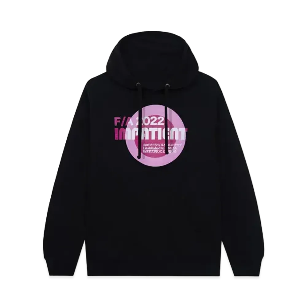ANTI SOCIAL SOCIAL CLUB FA22 Impatient Black Hoodie "Black"