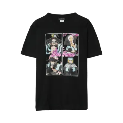 炎炎ノ消防隊 x SNKRDUNK \ PRINCESSES TEE "BLACK"