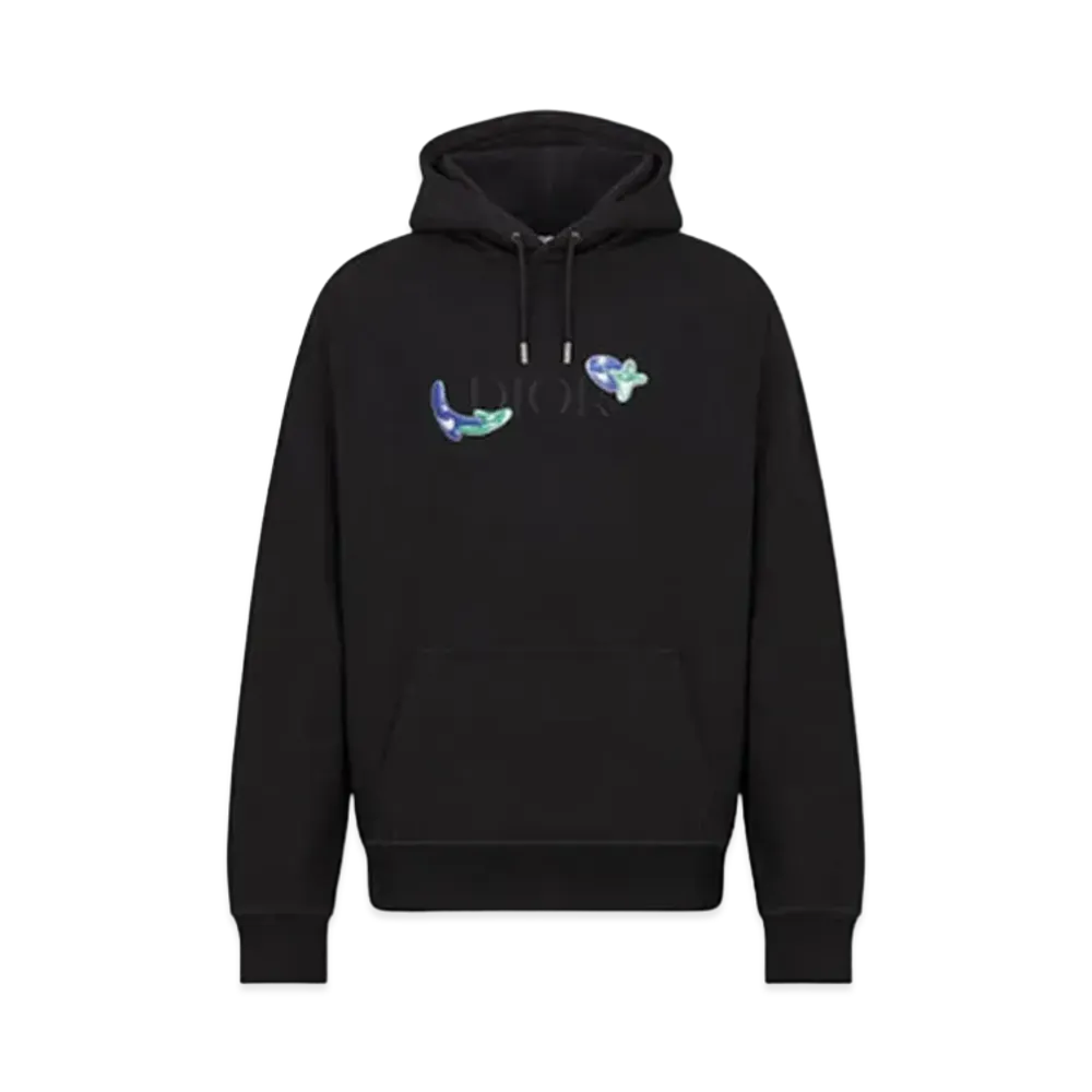 Dior x Kenny Scharf Men's Oversize Hooded Sweatshirt "Black"
