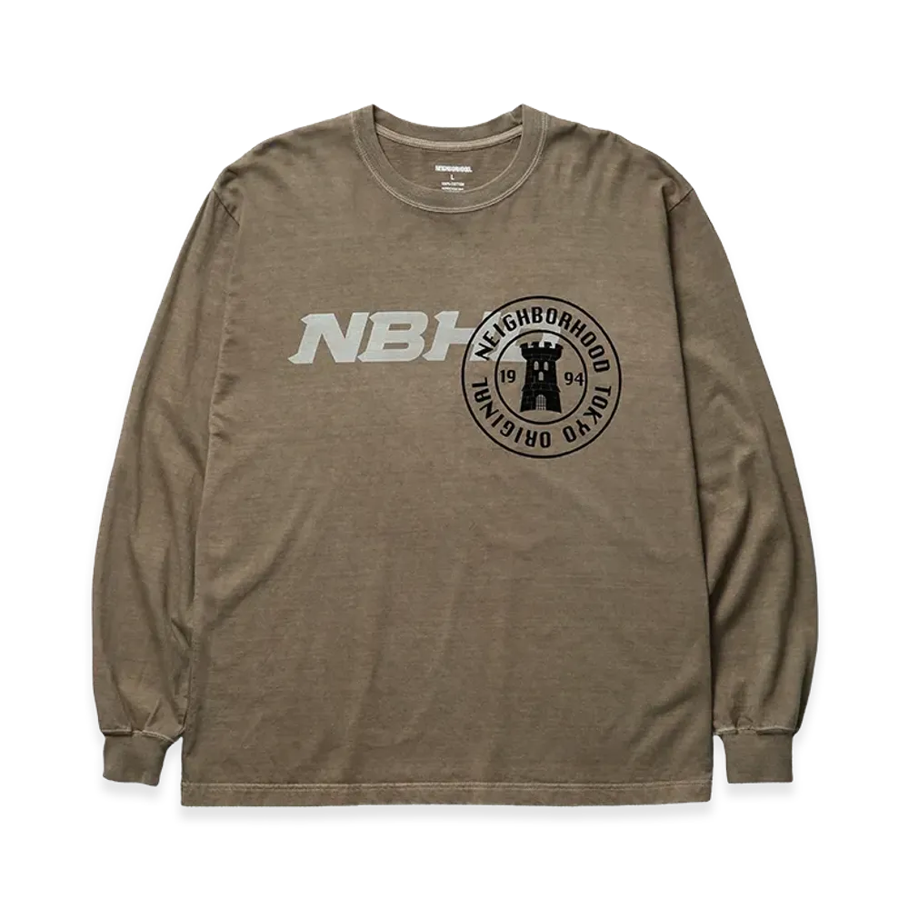 NEIGHBORHOOD NH . Tee LS-7 "Olive Drab"
