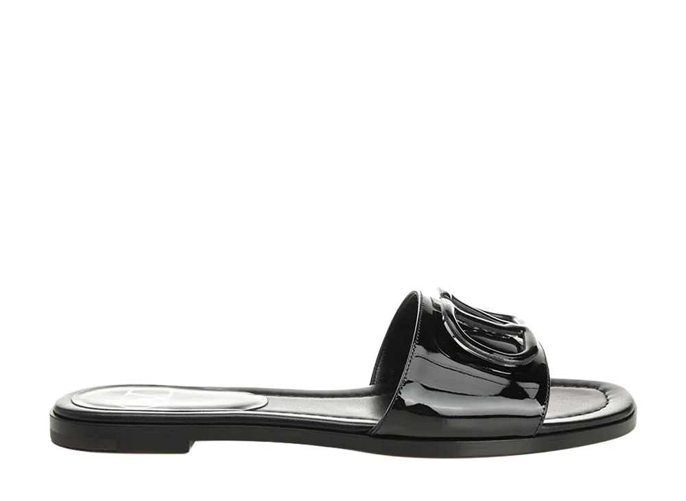 Valentino Garavani Women's Vlogo Signature Slide Sandal "Black"