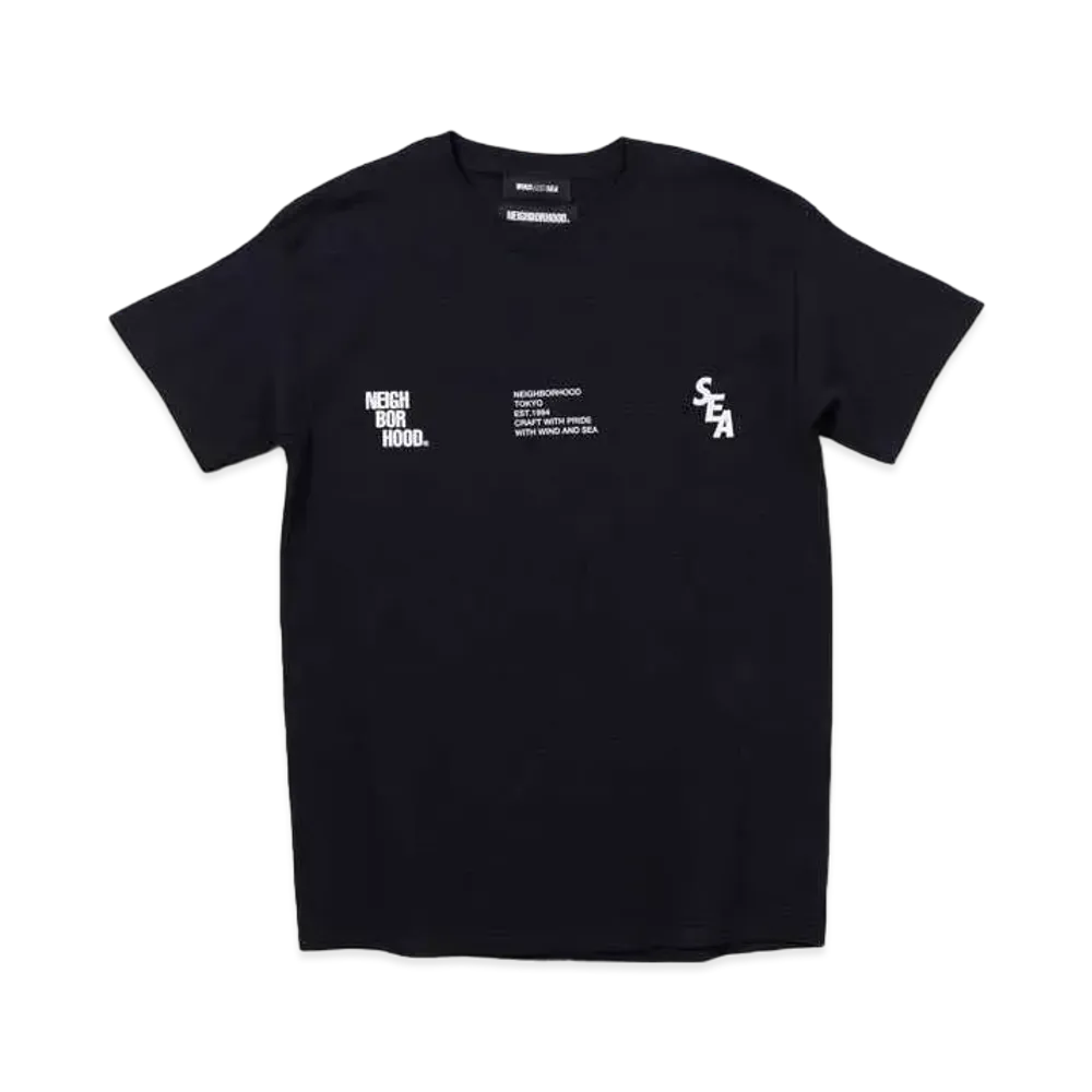NEIGHBORHOOD WIND AND SEA NHWDS-3 / C-TEE . SS "Black"