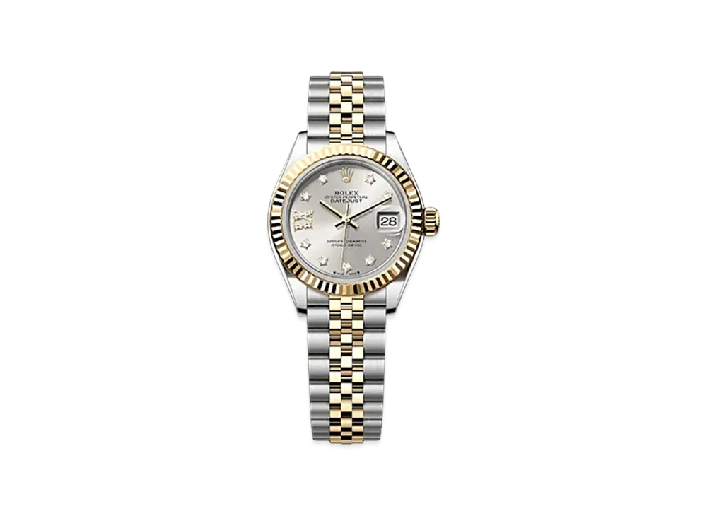 ROLEX Lady-Datejust 28mm Oystersteel & Yellow Gold 279173 "Silver"