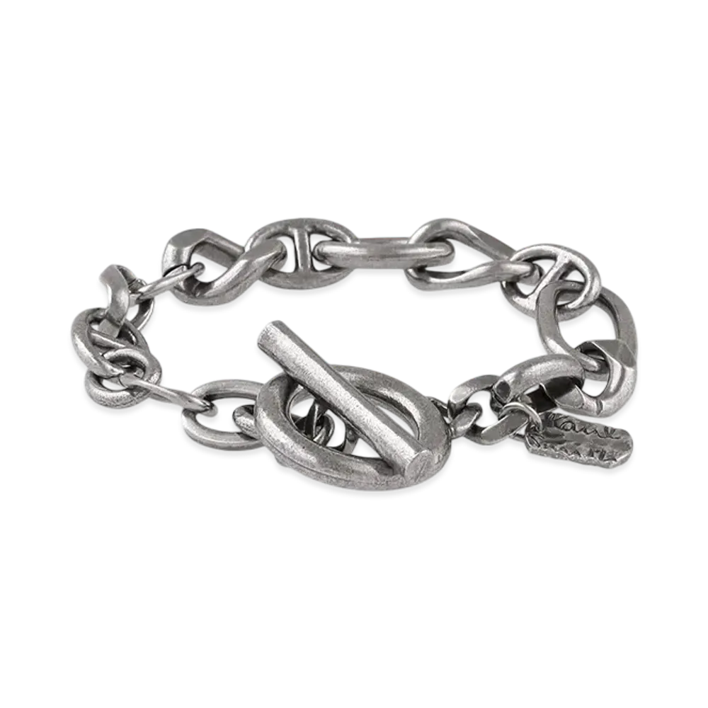 Paul Smith Mixed Chain Mantel Chain Bracelet "Silver"