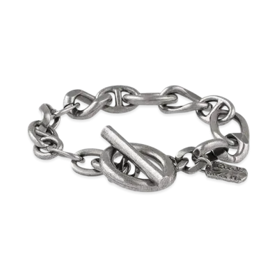 Paul Smith Mixed Chain Mantel Chain Bracelet "Silver"