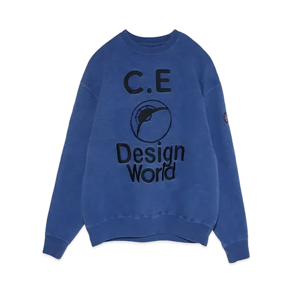 Cav Empt (C.E) DESIGN WORLD CREW NECK "Blue"