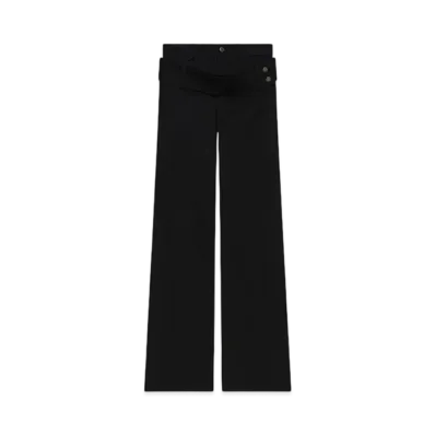 Courreges Double Belt Denim Pants "Black"