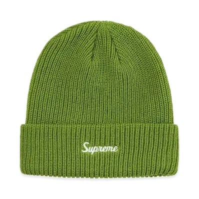 Supreme Loose Gauge Beanie "Light Olive" (19FW)