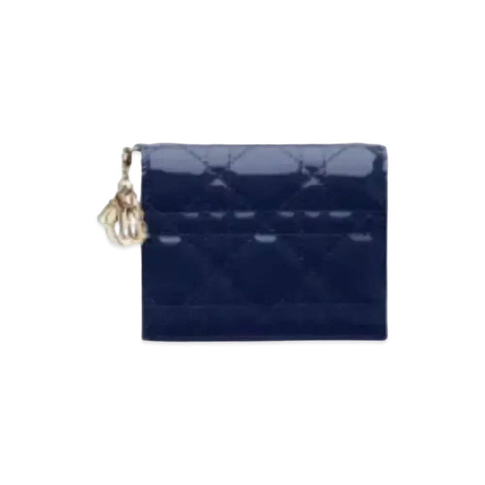 Dior Curfskin Wallet "Blue"