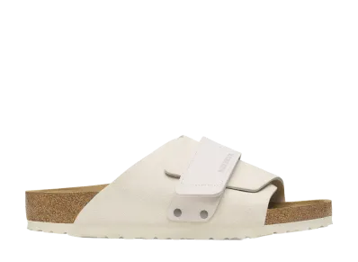 BIRKENSTOCK Kyoto Nubuck Suede Leather "Antique White"