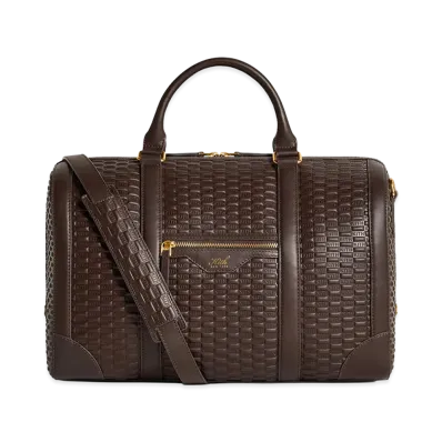 Kith Monogram Leather Traveler K40 Duffle Bag "Zoom"