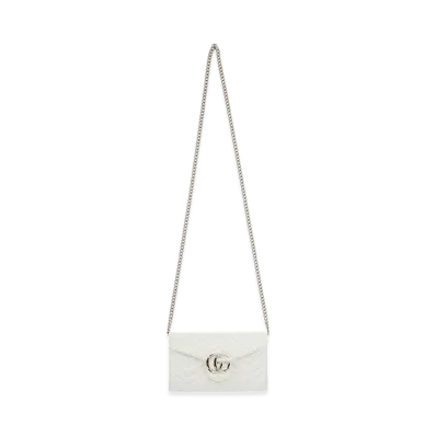 GUCCI Women's Leather GG Marmont Wallet "White"