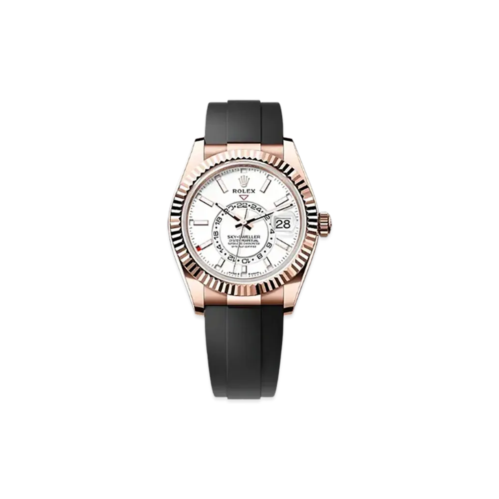 ROLEX Sky-Dweller 42mm Everose Gold 336235 "Intense White"