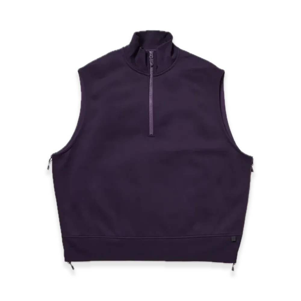 DAIWA PIER39 Tech Sweat Zip Vest Pullover "Purple"