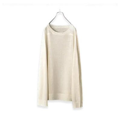 ANCELLM Linen Tuck In Knit "Ivory"