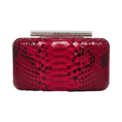 Alexander McQUEEN T-Bar Box Clutch "Fuchsia"