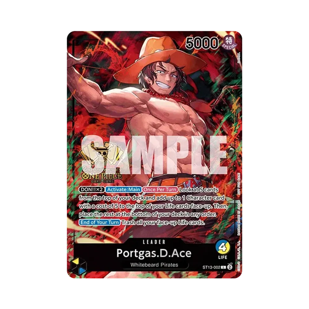 ポートガス・D・エース L [ST13-002]【英語版】(プロモーションカード「2nd アニバーサリー トーナメント ウィナー」)