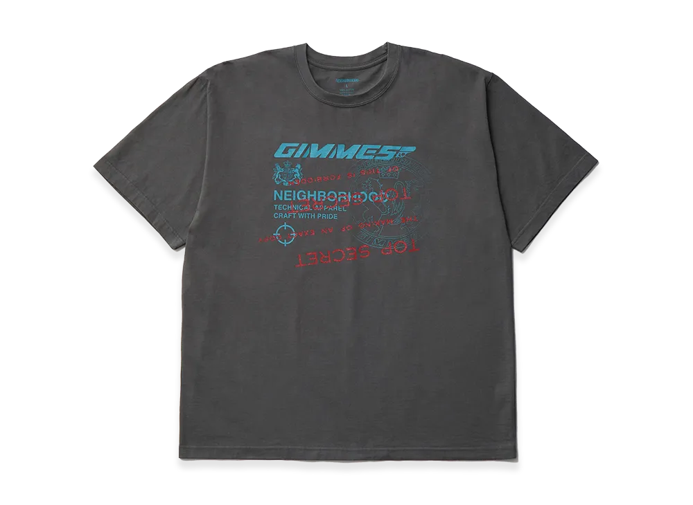 NEIGHBORHOOD x Gimme Five . Tee SS-4 "Charcoal"