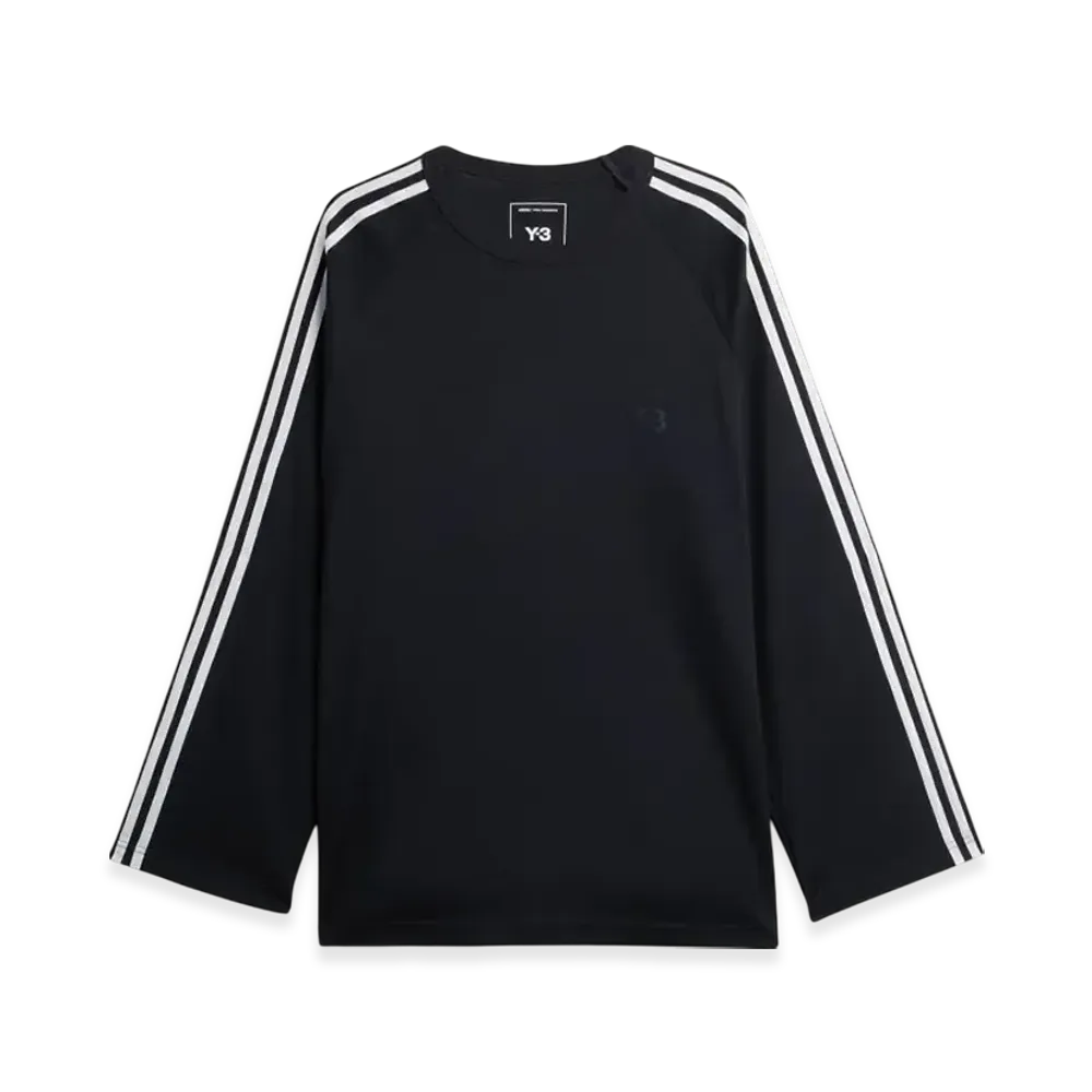 Y-3 Long Sleeve Tee 3-Stripes "Black"