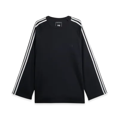 Y-3 Long Sleeve Tee 3-Stripes "Black"